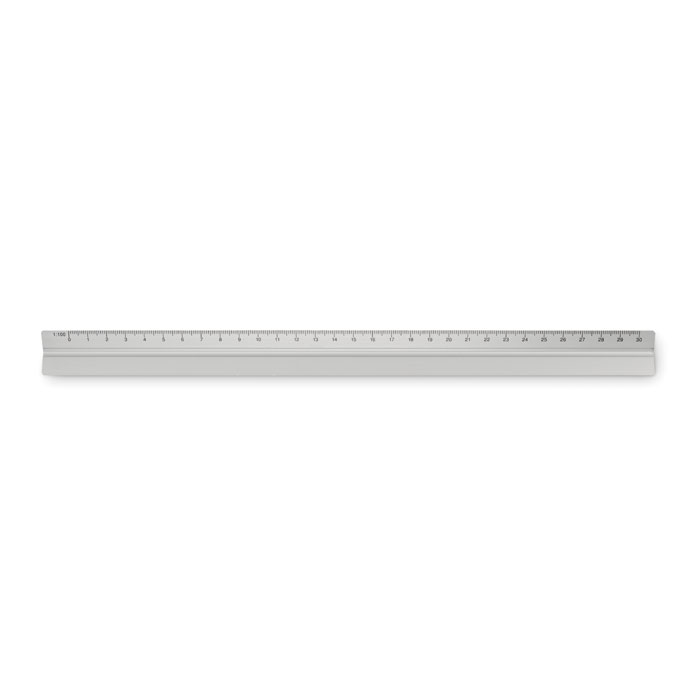 Règle d'architecte 30cm personnalisée TRIA silver mate